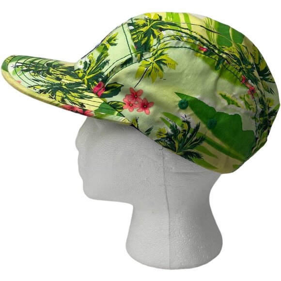 Corona Extra Tropical Palm Tree Pink Hibiscus Flower Floral Ball Hat/Cap - Picture 5 of 7